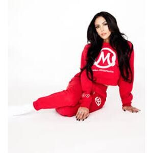 Mamba and Mambacita Sports Foundation Sweatpants Unisex M Red White Kobe Bryant